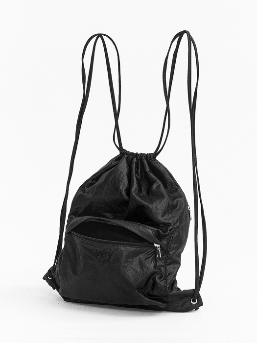 Shine String Backpack (Black)