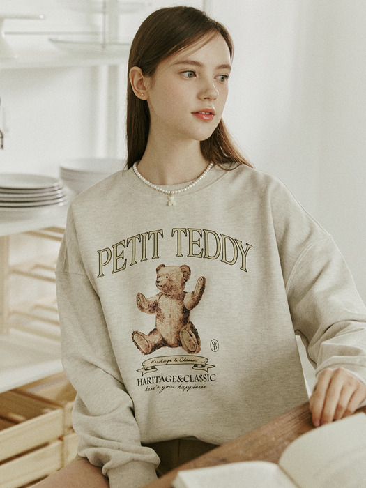 Petit Teddy Sweatshirt - Oatmeal