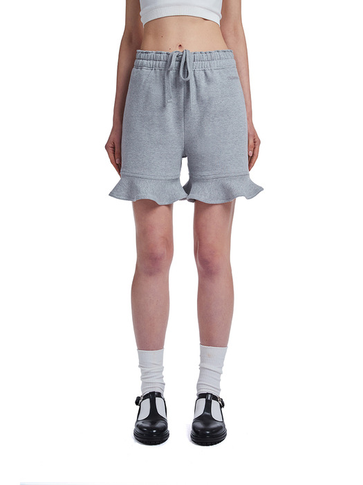 Ruffle Shorts_Grey