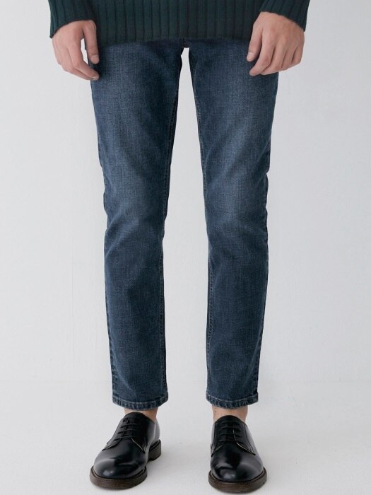 M#1638 most blue slim Jeans   