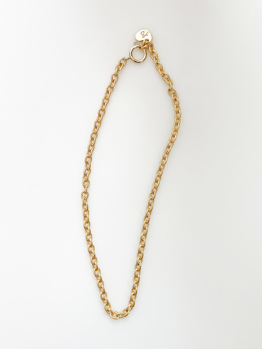Texture Cable chain Necklace (2color)