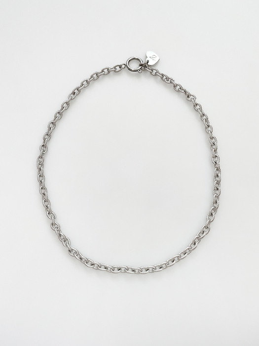 Texture Cable chain Necklace (2color)