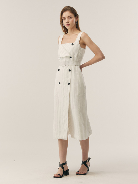 [Easy] Sleeveless Trench Dress _ 2color