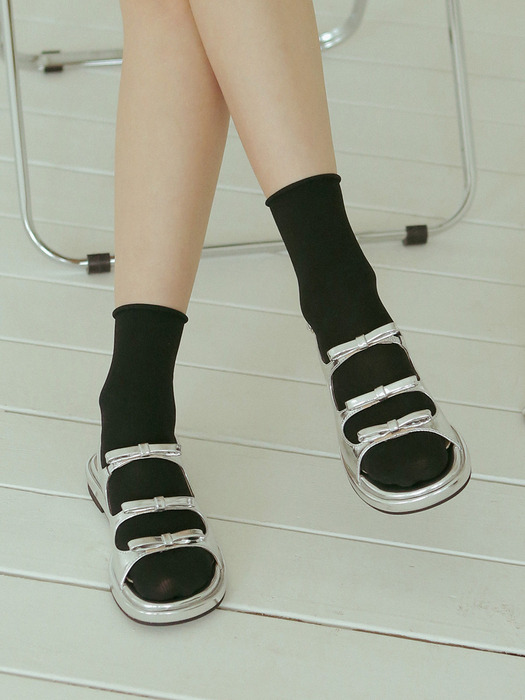 [단독]ljh7019 platform ribbon sandals _ 4colors