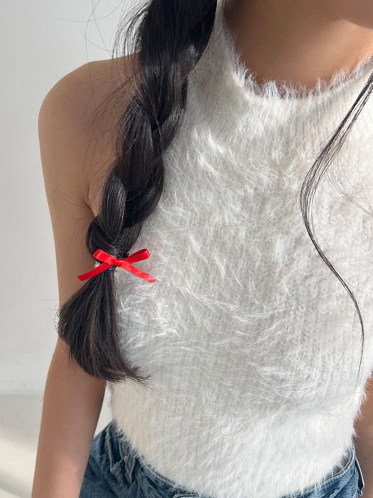 [2SET] petit ribbon hair pin (5colors)