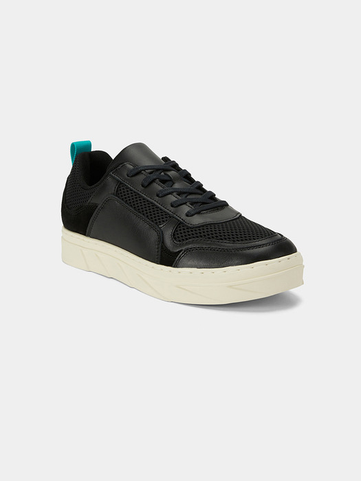 ALEX BLACK LEATHER SNEAKERS