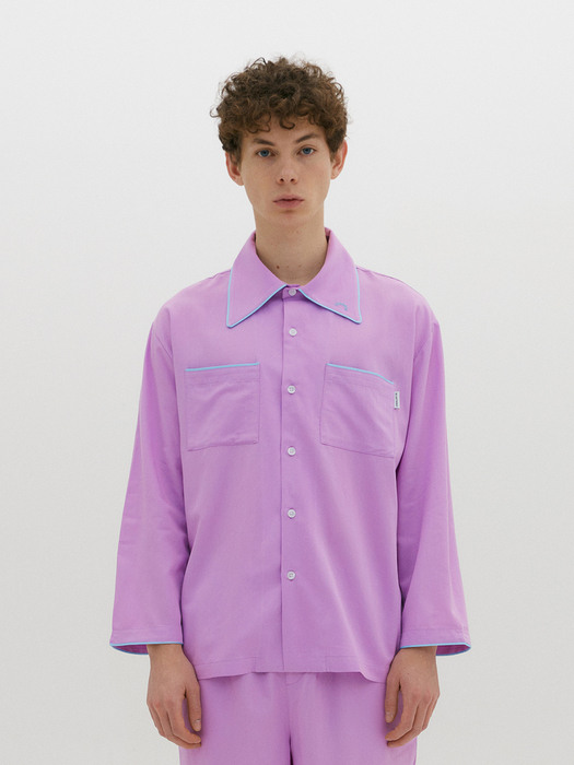 (Men) Essential PJ Shirts Lavender