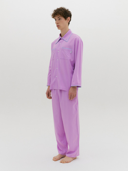 (Men) Essential PJ Shirts Lavender