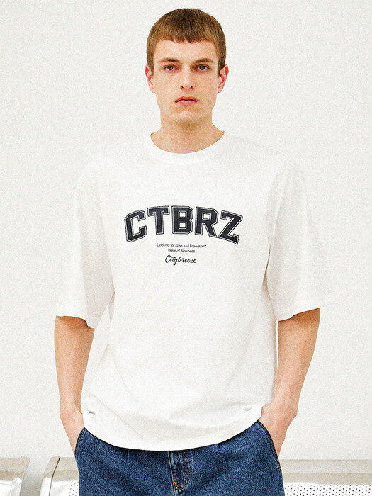 [1+1] CTBRZ 아치 로고 반팔 티셔츠