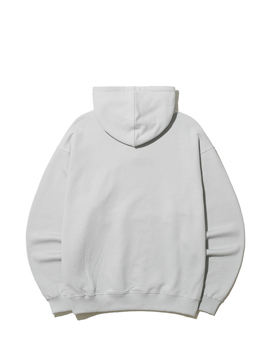 HEAVY COTTON OVER HOODIE L GREY