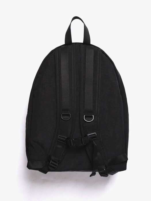 SHIRRING NYLON BACKPACK (BLACK)