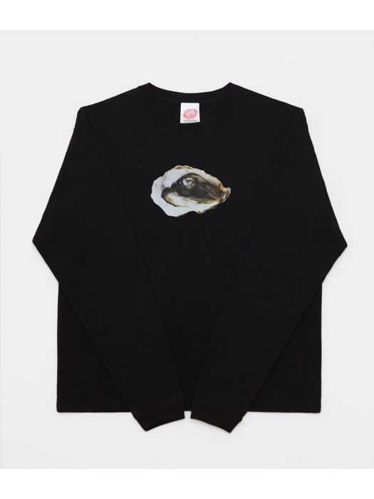 GROCERY LONG SLEEVE T-SHIRT(BLACK) 9. LOVE - oyster