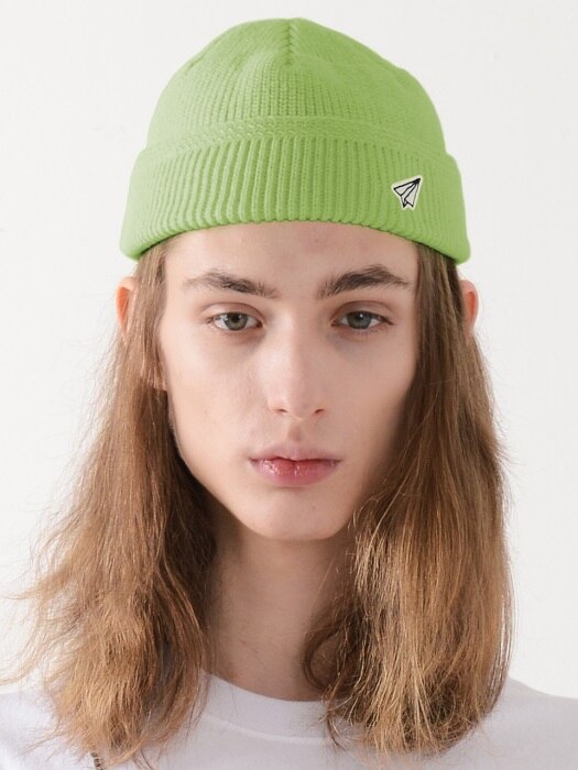 PAPER ICON WATCH CAP (LIME)
