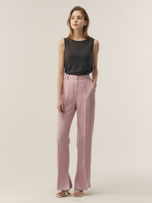 [Linen] Semi-wide Linen Pants _ 2color