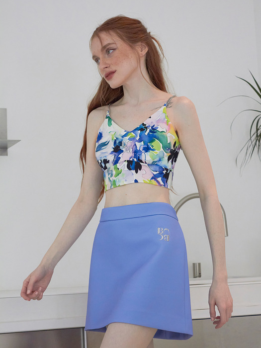 Watercolor mood chain top (Blue)