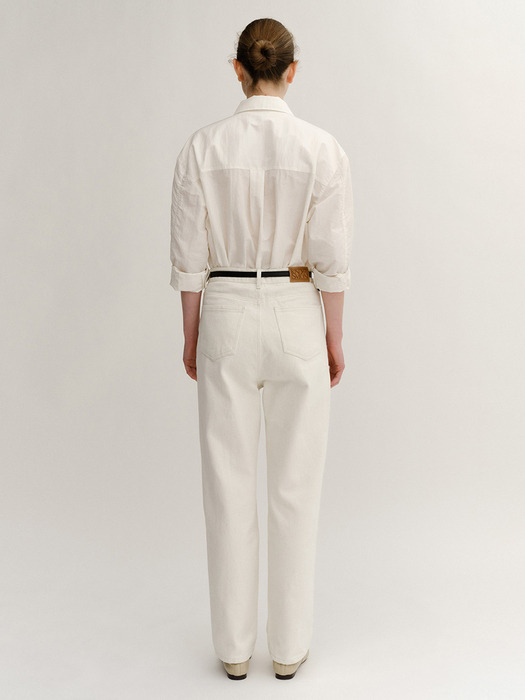 SS24 Despina Cotton Jeans Off-White