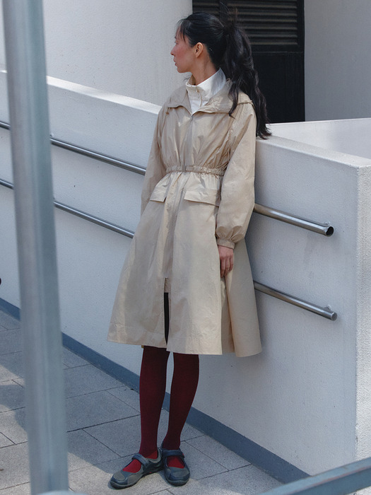 [City Outdoor] Lightweight Hooded Trench Coat