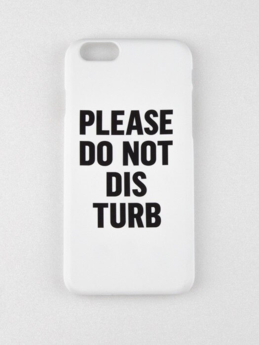 DO NOT DISTURB IPHONE CASE_WHITE