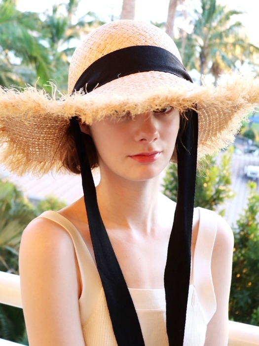 [UNISEX]ROFE RAFFIA HAT