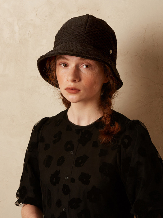 Classical Jane bell hat -Black