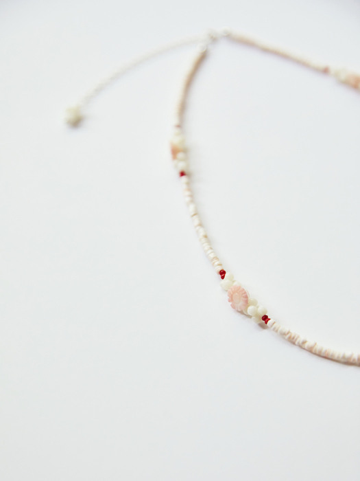 CORAL NECKLACE(PINK FLOWER)