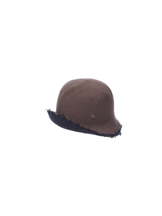 Neo-vintage bell hat -Dark beige /Charcoal