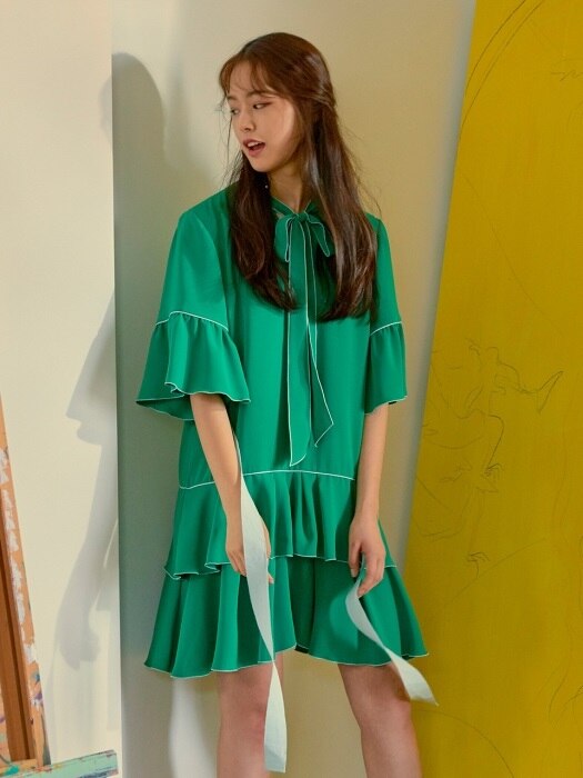 로맨틱 그린 드레스 - Green 