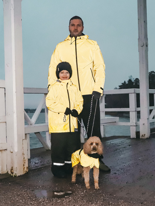 Human Visibility Raincoat Unisex Yellow (반사 우비)