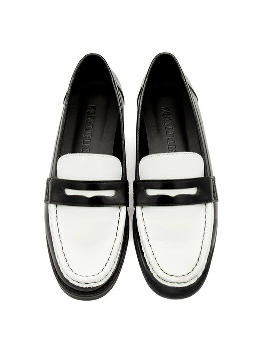 Penny loafers / white [N-267/WH]