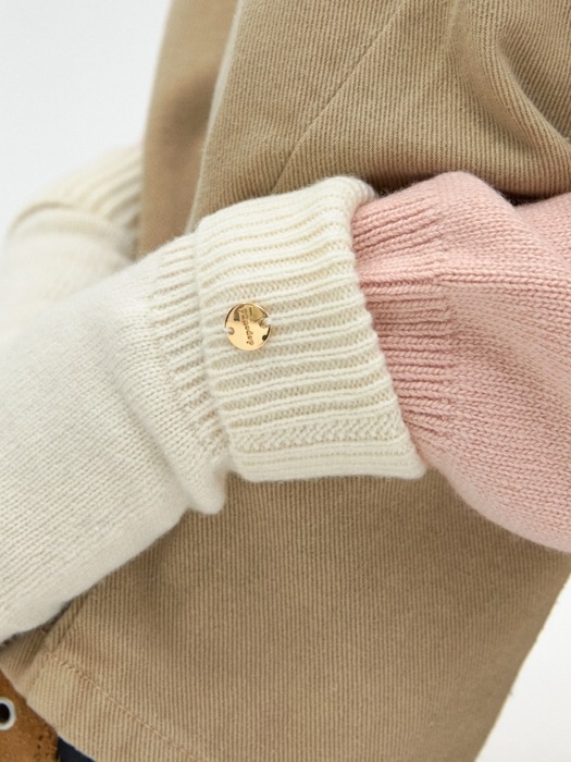 [선물포장] wool knit gloves - ivory