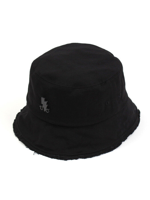 Black Vintage Short Bucket Hat BK 숏버킷햇