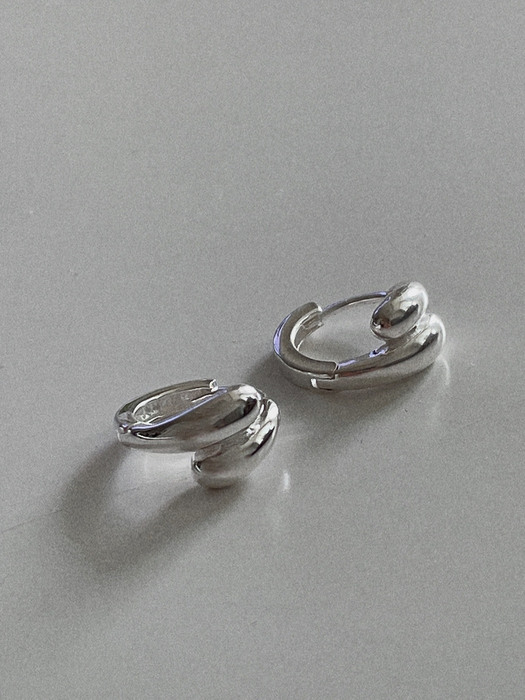 silver925 fluid earring