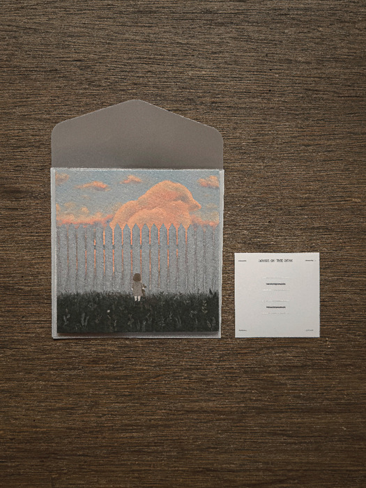 Fence mini postcard