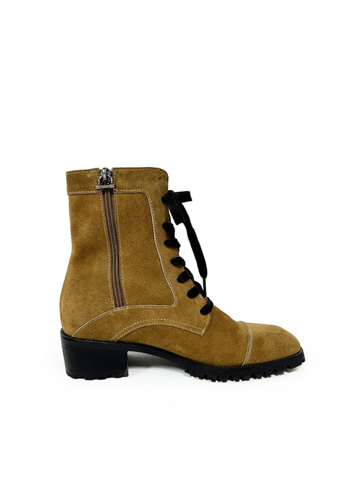 JDB0222305_LACE UP ANKLE BOOTS_CAMEL