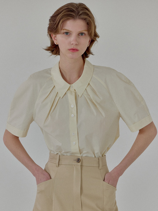 Brienned Shirring Blouse