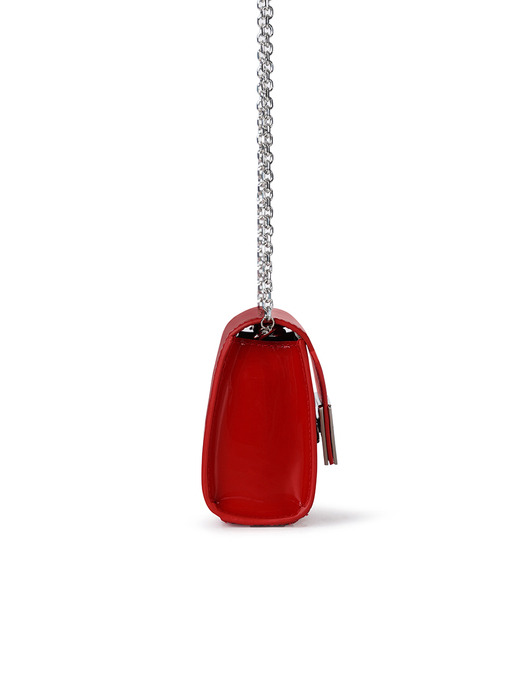 TRIANGLE MICRO BAG - CHERRY RED