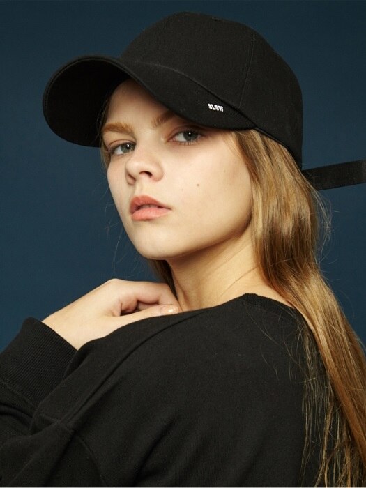 [unisex] X buckle cap (black)