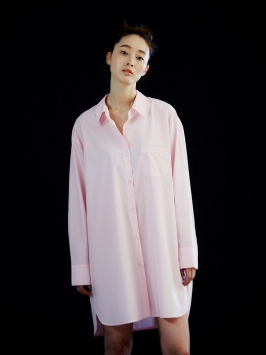 Oversized Blouse_Baby Pink
