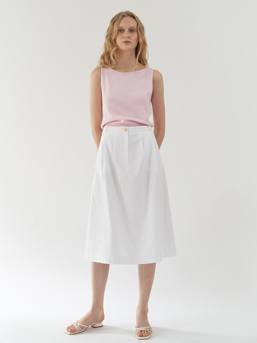 Marie A-line skirt ( White )