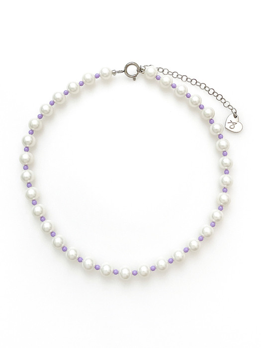 Spring Bubble Pearl Necklace (Lavendar)