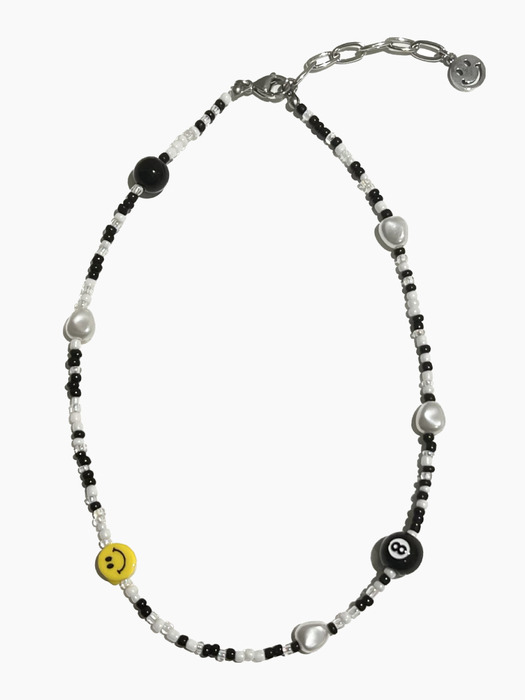 Black multi biz necklace