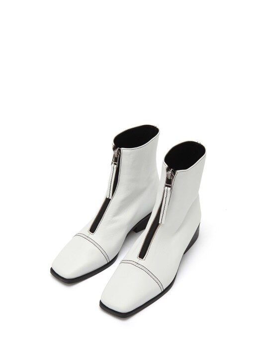 must_ankle boots white