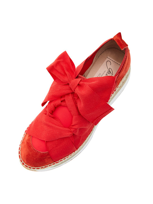 CHUNKY ESPADRILLE SNEAKERS_RED