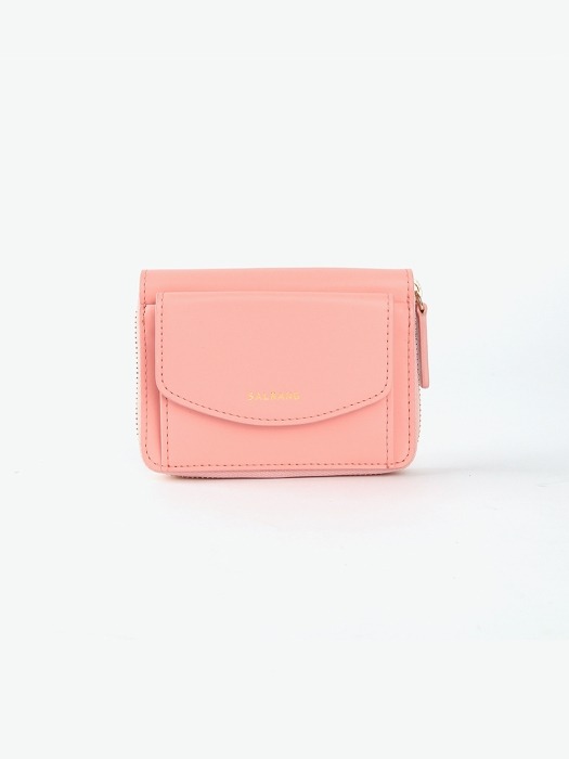 REIMS W016 Zipper poket Wallet Apricot Blush