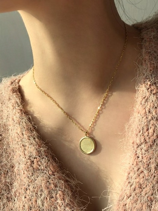 Basic medal necklace [silver925] 