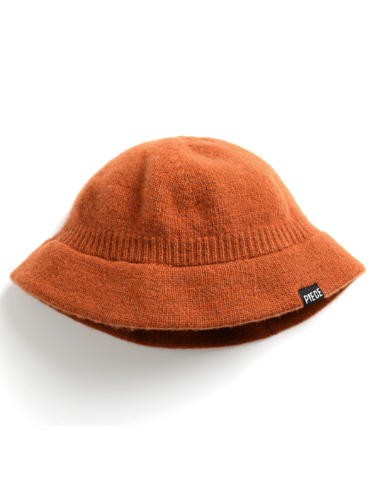 CASHMERE BUCKET HAT (BROWN)