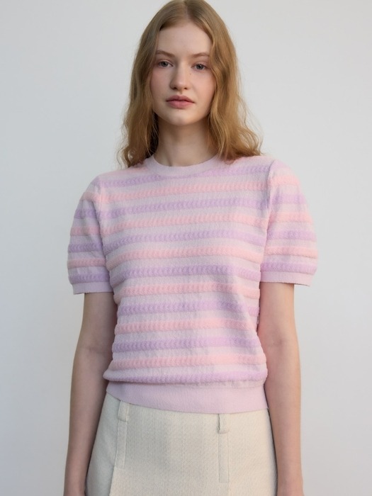 Stripe Sweater Violet