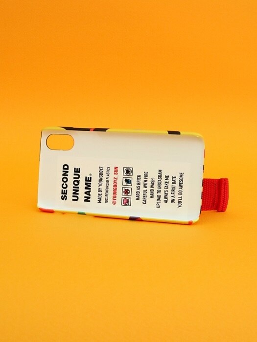 SUN CASE GRAPHIC HUMAN ORANGE RED (CARD)