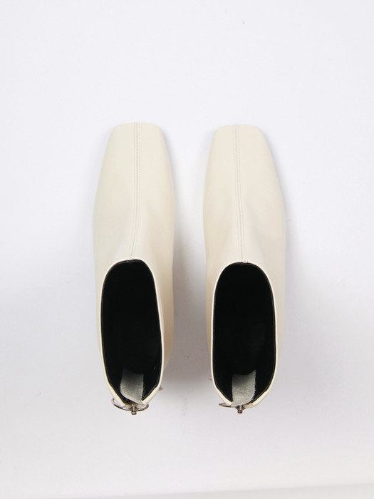 Bella Ankle Boots 7cm Ivory