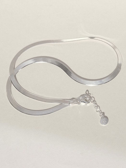 4mm Snake Necklace (silver925)(2color)